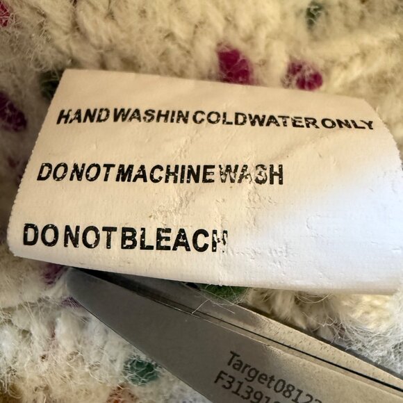 Solitaire Size M Multicolor Chunky Knit Long Sleeve Crewneck Confetti Sweater - Picture 5 of 16